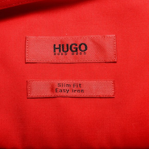 Hugo Boss "C-Jenno" Men's Red Slim Dress Shirt - Picture 6 of 7